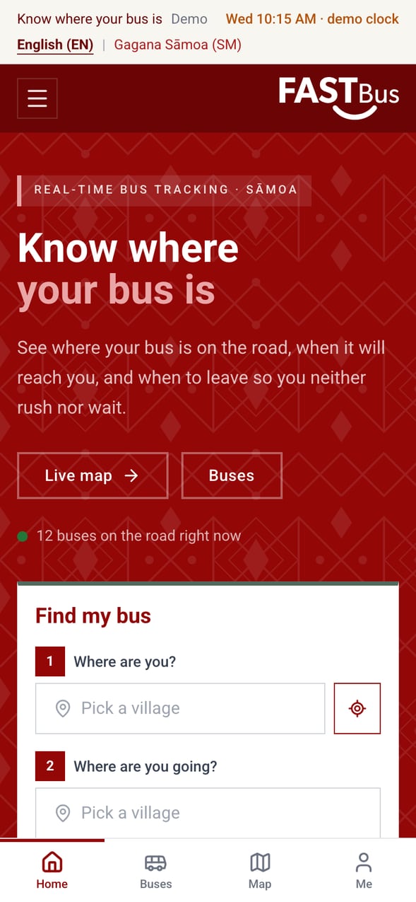 bus-home-mobile screenshot