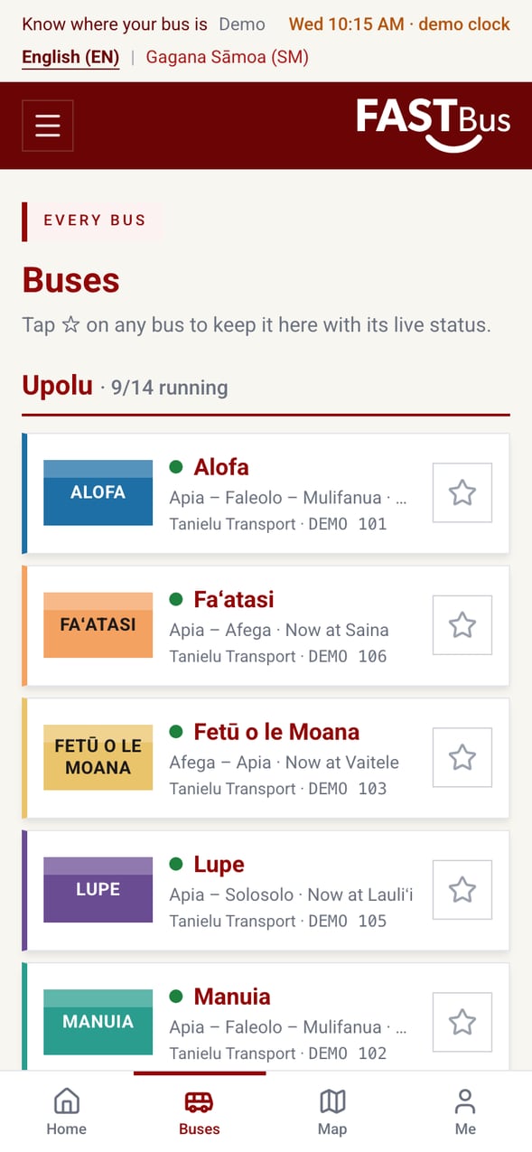 bus-list-mobile screenshot
